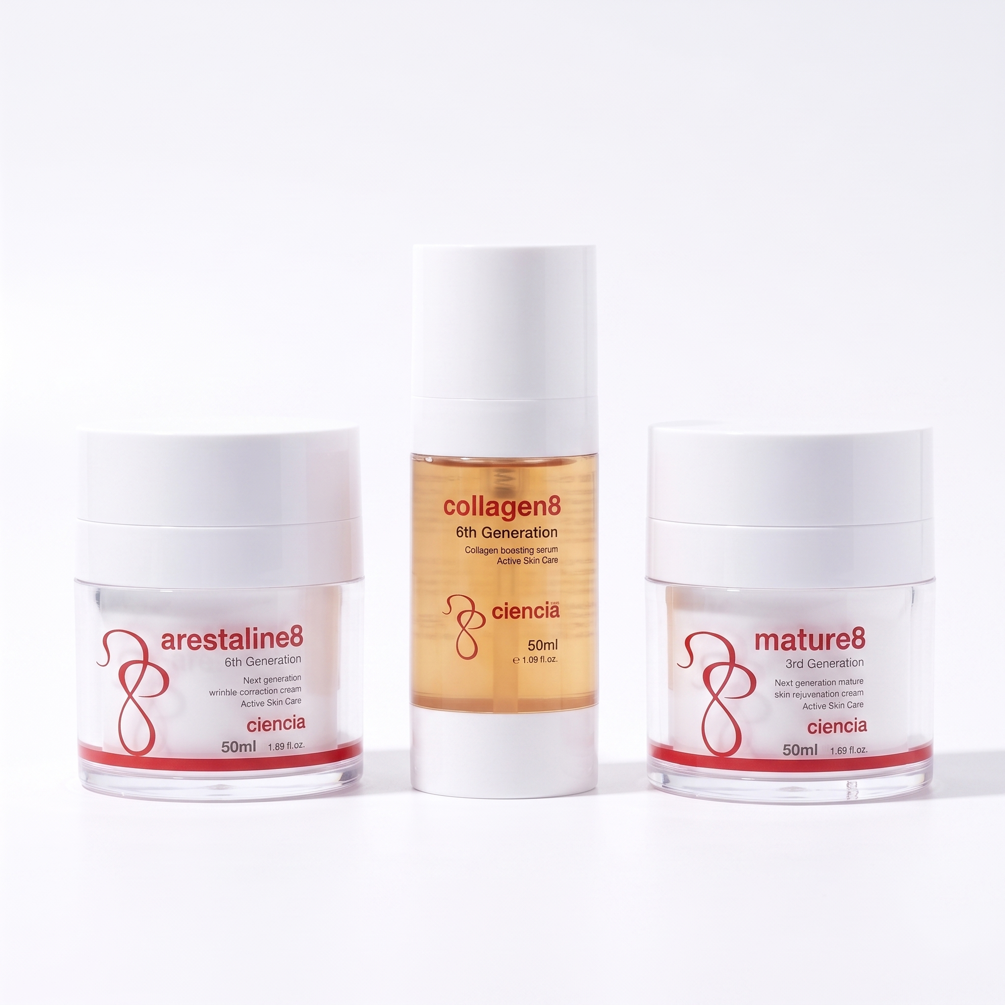 Arestaline8 + Collagen8 + Mature8 Pack