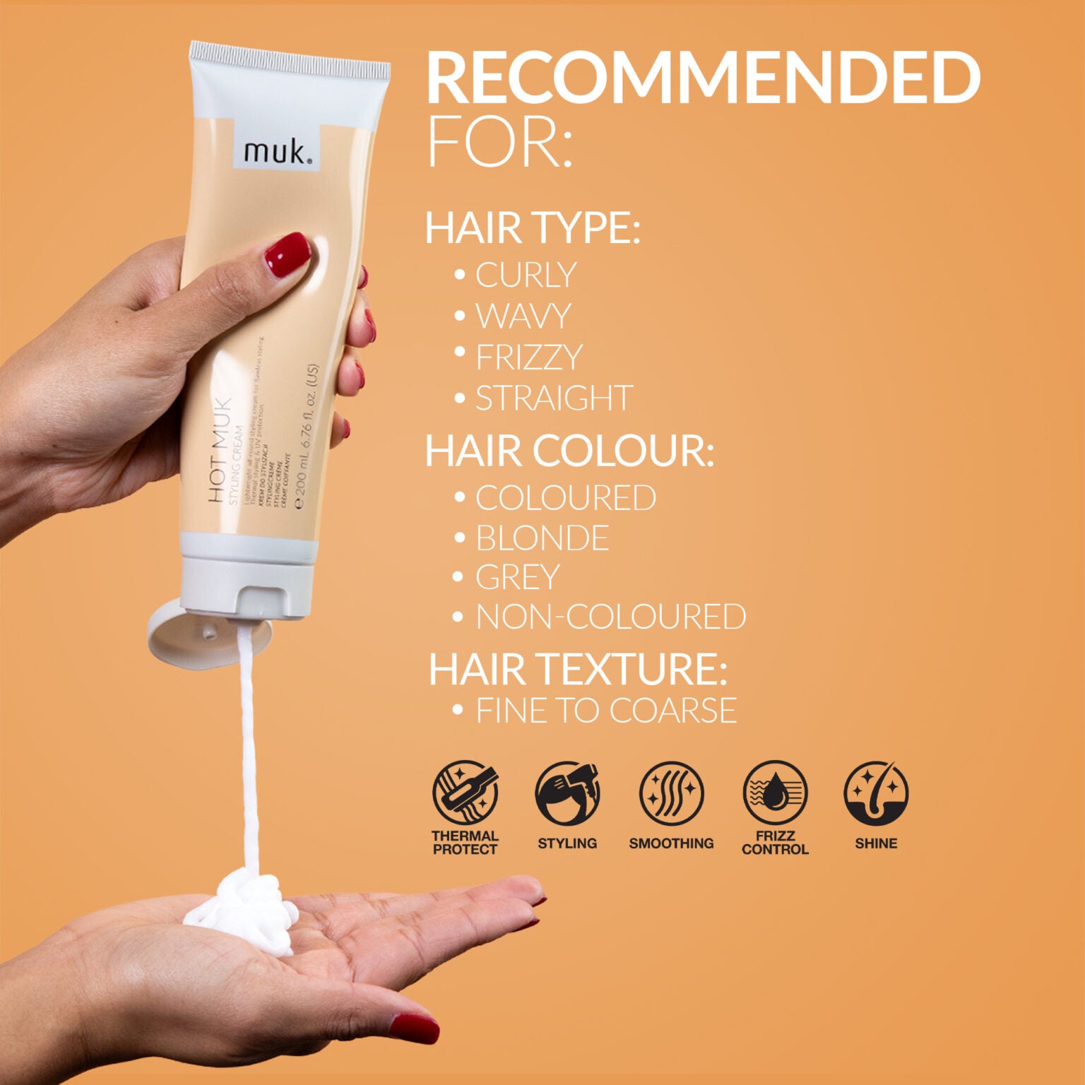 Hot muk Styling Cream 200ml by Muk product image 7