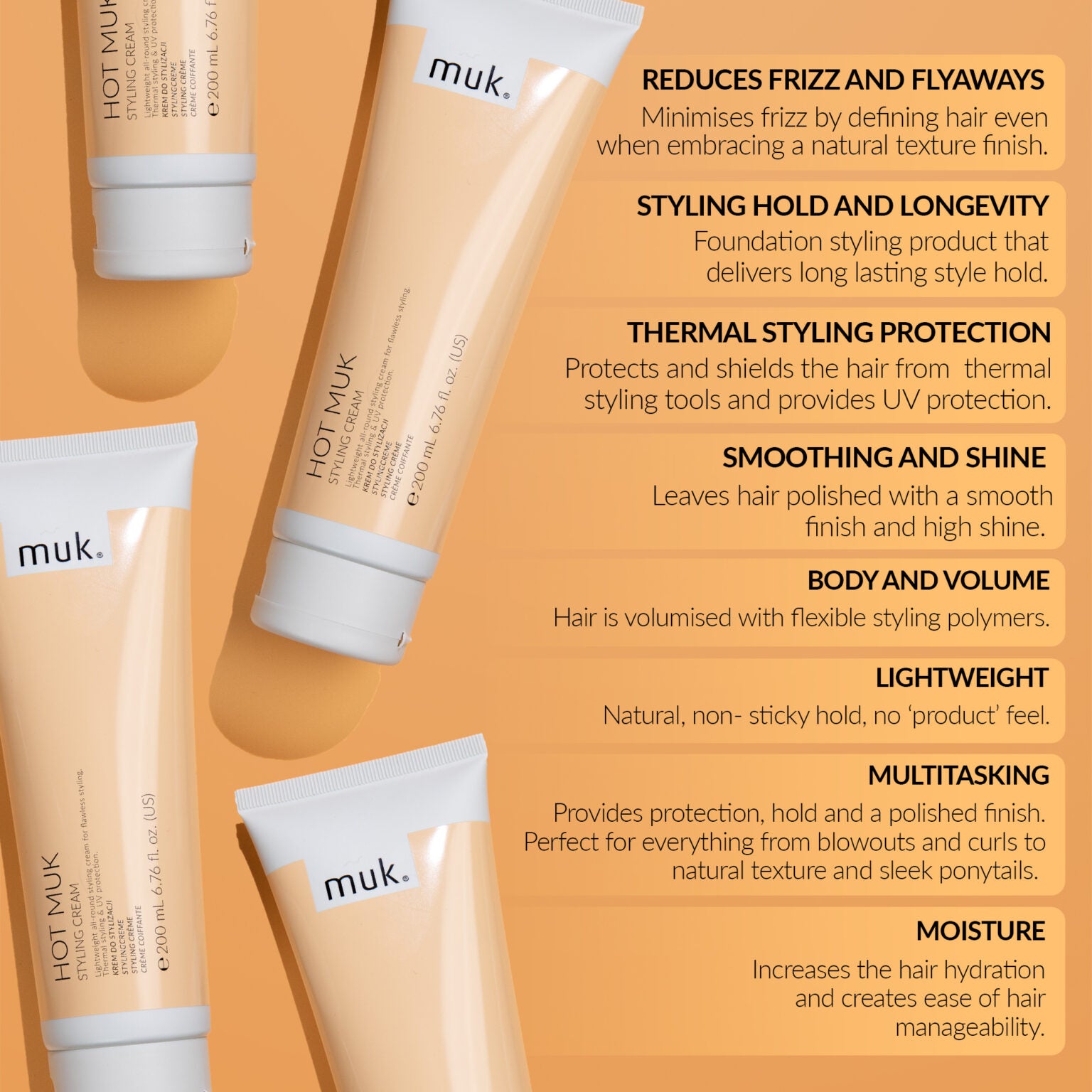 Hot muk Styling Cream 200ml by Muk product image 5