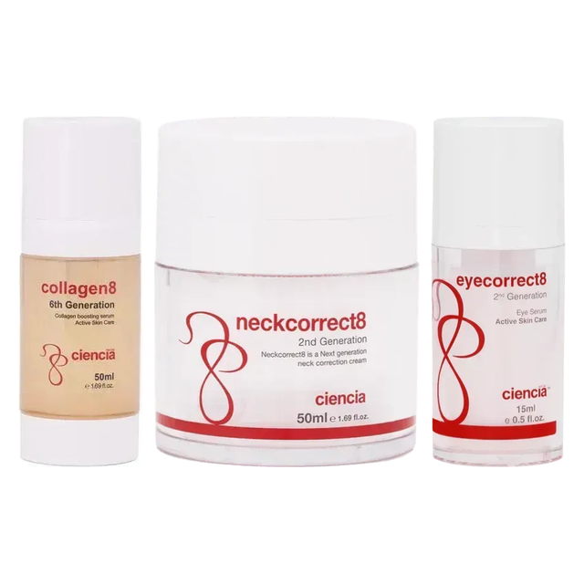 Ciencia 3-piece kit — Collagen8, NeckCorrect8, EyeCorrect8