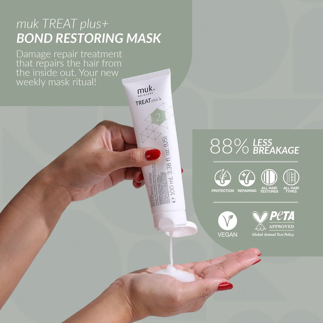Muk Treat plus+ Bond Restoring Mask 100ml- Intensive Hair Repair Treatment by Muk product image 2